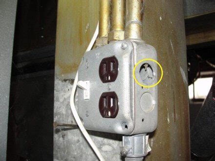 knockout holes in electrical panels